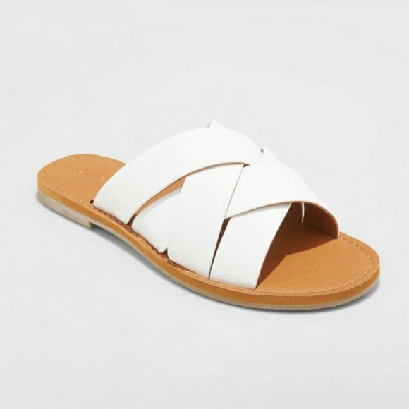 Universal Thread Shoes - KRISSY STRAPPY CROSSBAND SLIDE SANDALS